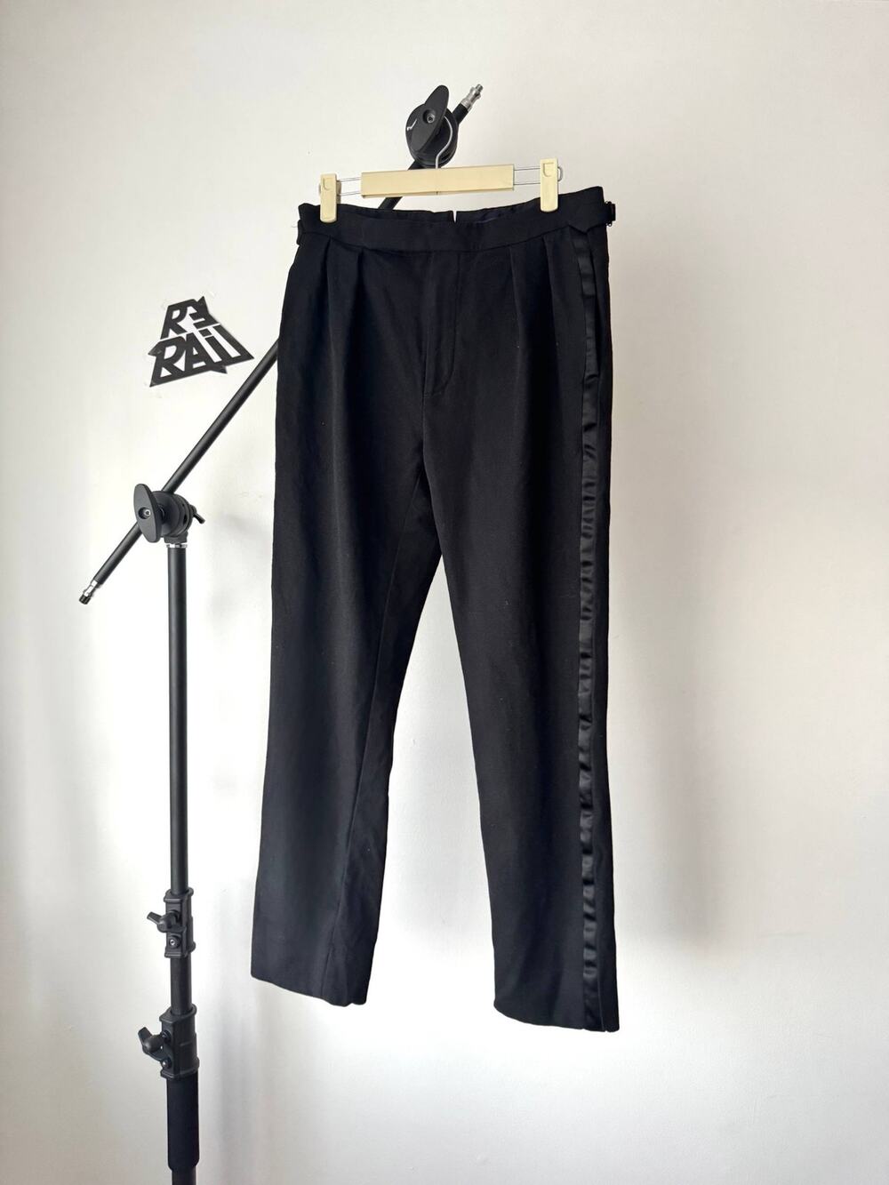 Ralph Lauren Purple Label Wool Tuxedo Pants